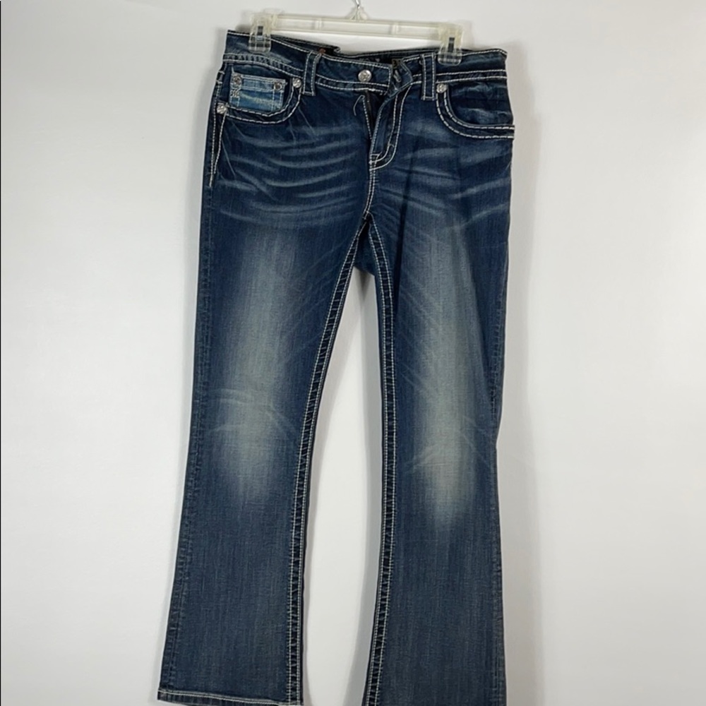 Miss Me Signature Rise Cross Bootcut 31